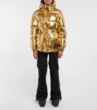 Perfect Moment Metallic belted down parka