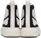 AMIRI Black & White Skel Court Hi Sneakers