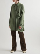 Acne Studios - Oversized Cotton and Modal-Blend Lace Shirt - Green