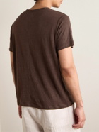 Rag & Bone - Classic Mercerised Linen T-Shirt - Brown