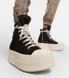 Rick Owens DRKSHDW denim high-top platform sneakers