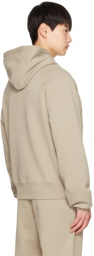 AMI Paris Beige Ami de Cœur Hoodie