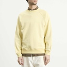 Kaptain Sunshine Men's Suvin Crewneck Sweatshirt in Lemon