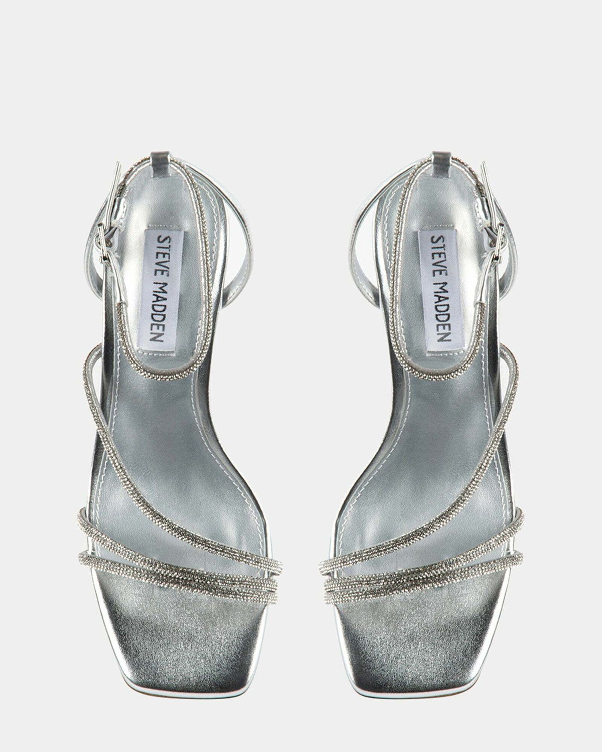 Steve Madden Meggie Heels in Silver