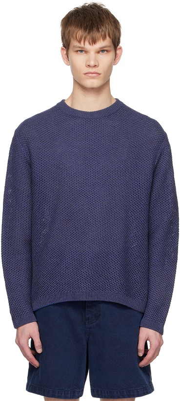 Photo: Solid Homme Navy Ribbed Sweater