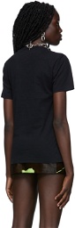 Mowalola Black Jersey 'Super Jesus' T-Shirt