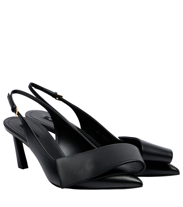 Photo: Givenchy Twisted Ribbon leather slingback pumps
