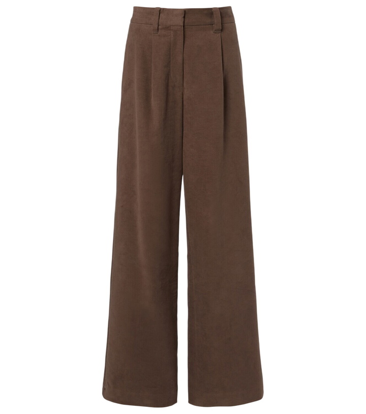 Photo: Brunello Cucinelli Monili cotton wide-leg pants