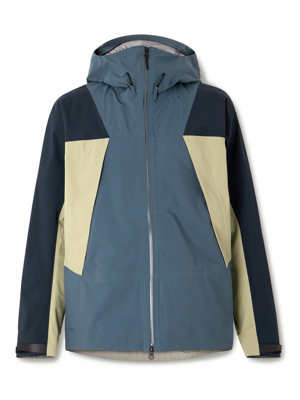 Photo: Goldwin - Pertex Shieldair Colour-Block Ripstop Hooded Jacket - Blue