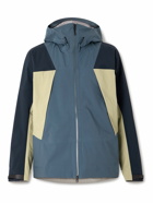 Goldwin - Pertex Shieldair Colour-Block Ripstop Hooded Jacket - Blue