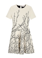 Alexander Mcqueen Thorn Branches Knitted Mini Dress Multi Print