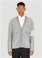Stripe Cardigan in Grey