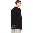 A-Cold-Wall* Black Bracket Tape Long Sleeve T-Shirt