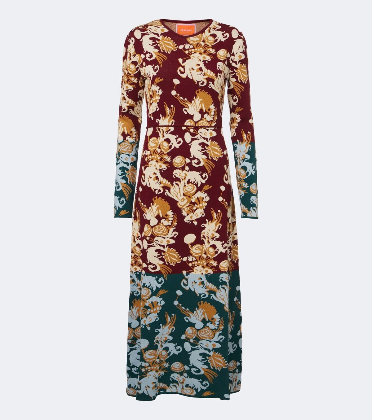 La DoubleJ Coven jacquard cotton-blend midi dress