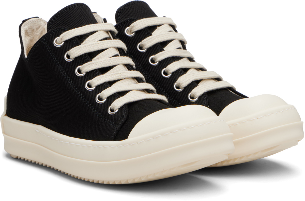 Rick Owens DRKSHDW Black Concordians Low Sneaks Sneakers