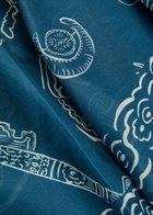 Alemais Lucky Printed Cotton Pareo - Blue - One Size