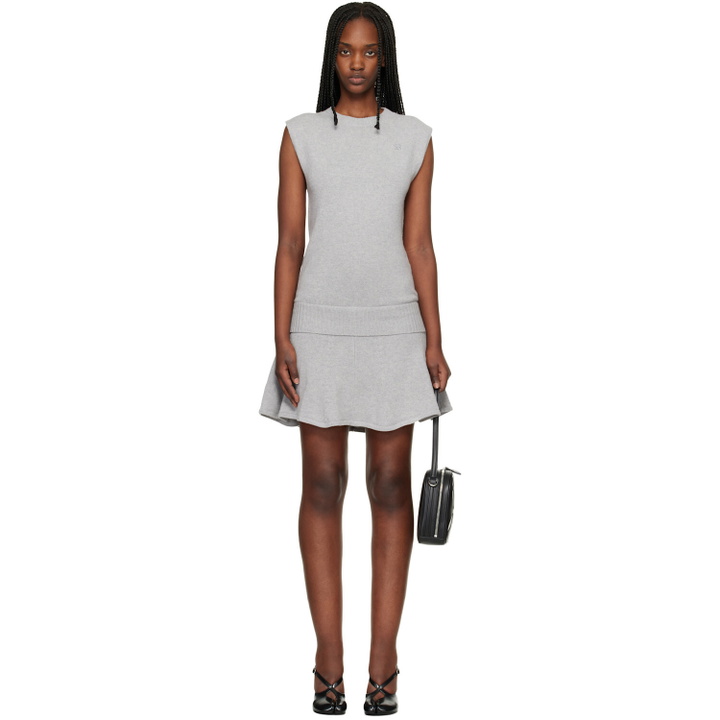 Photo: Stefan Cooke Gray Knitted Tank Minidress