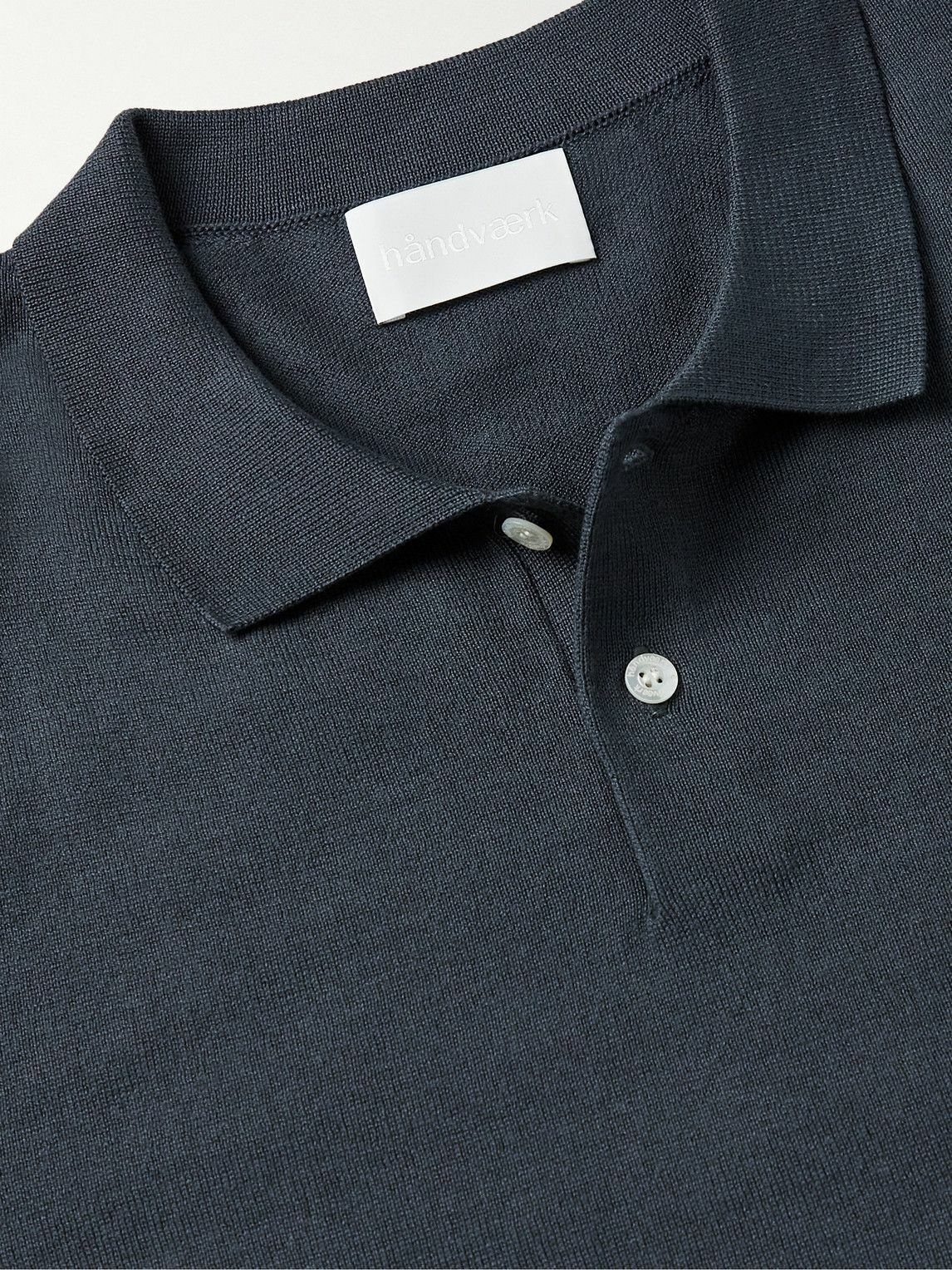 Handvaerk - Mercerised Pima Cotton Polo Shirt - Gray Handvaerk