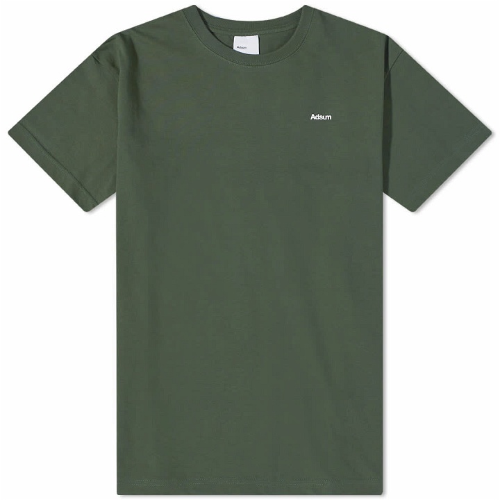 Photo: Adsum Men's Classic Logo T-Shirt in Dark Green