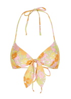 Chloe Floral-print Halterneck Bikini top Multicoloured