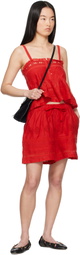 Isabel Marant Etoile Red Denys Tank Top