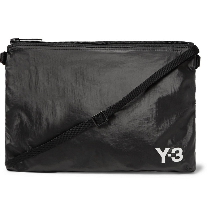 Photo: Y-3 - Logo-Print Shell Pouch - Black