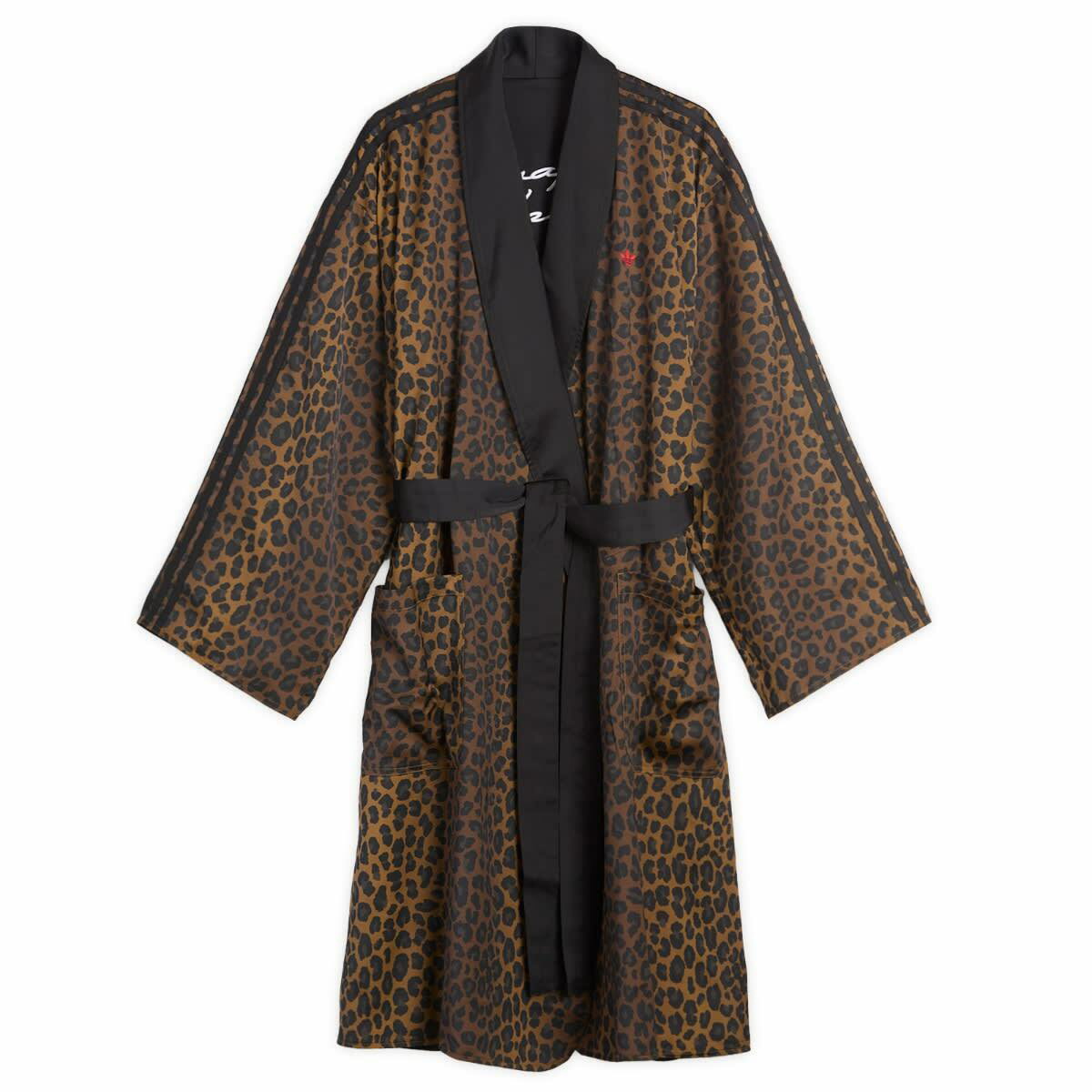 Adidas Men's Graphic Boxing Robe in Black/Leopard Aop adidas