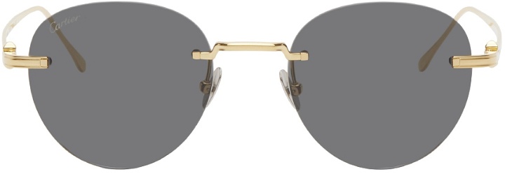 Photo: Cartier Gold 'Pasha de Cartier' Rimless Sunglasses