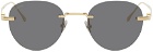 Cartier Gold 'Pasha de Cartier' Rimless Sunglasses