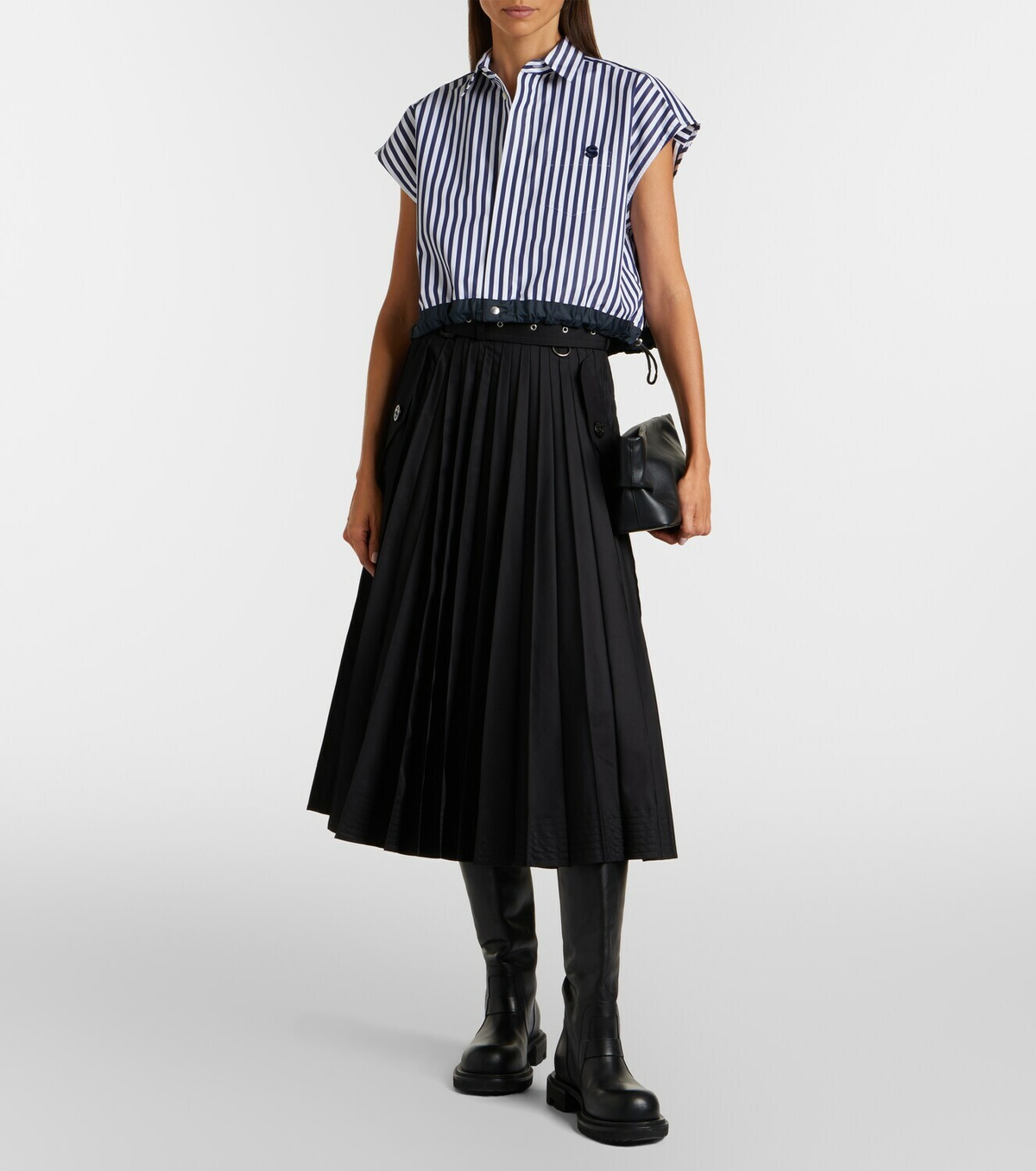 Sacai Striped poplin shirt