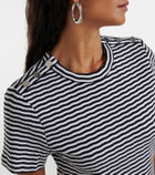 Veronica Beard Draya striped cotton-blend T-shirt