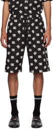 Dolce & Gabbana Black Monogram Shorts