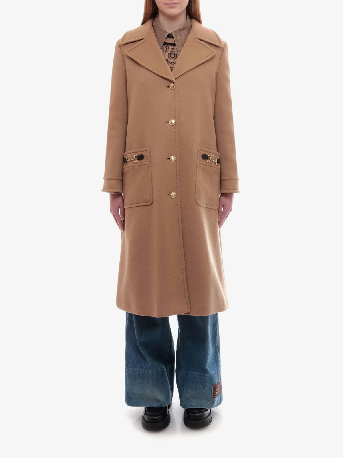 Gucci Coat Beige Womens