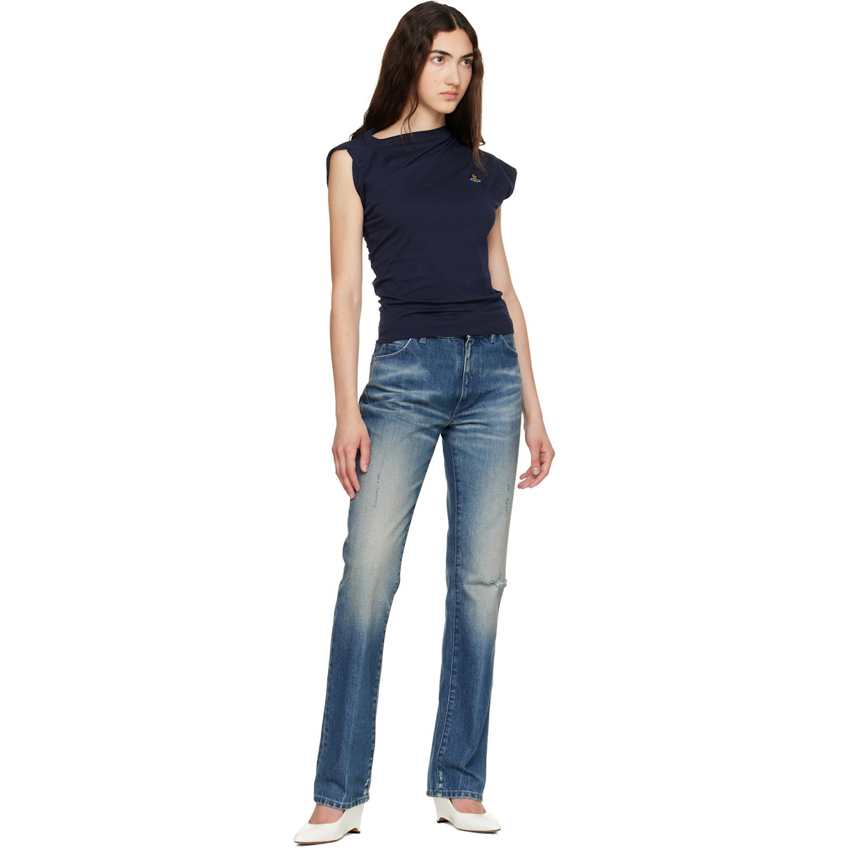 Vivienne Westwood Navy Hebo Top