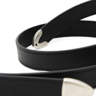Molebo M2475 Double Tip Detail Belt in Black