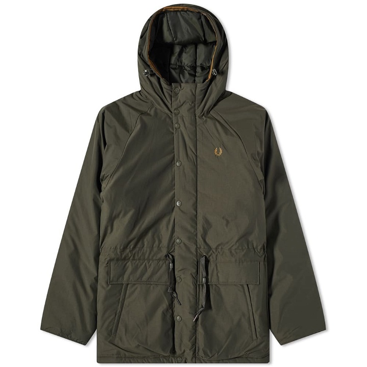 Photo: Fred Perry Authentic Men's Padded Zip-Through Jacket in Hunting Green