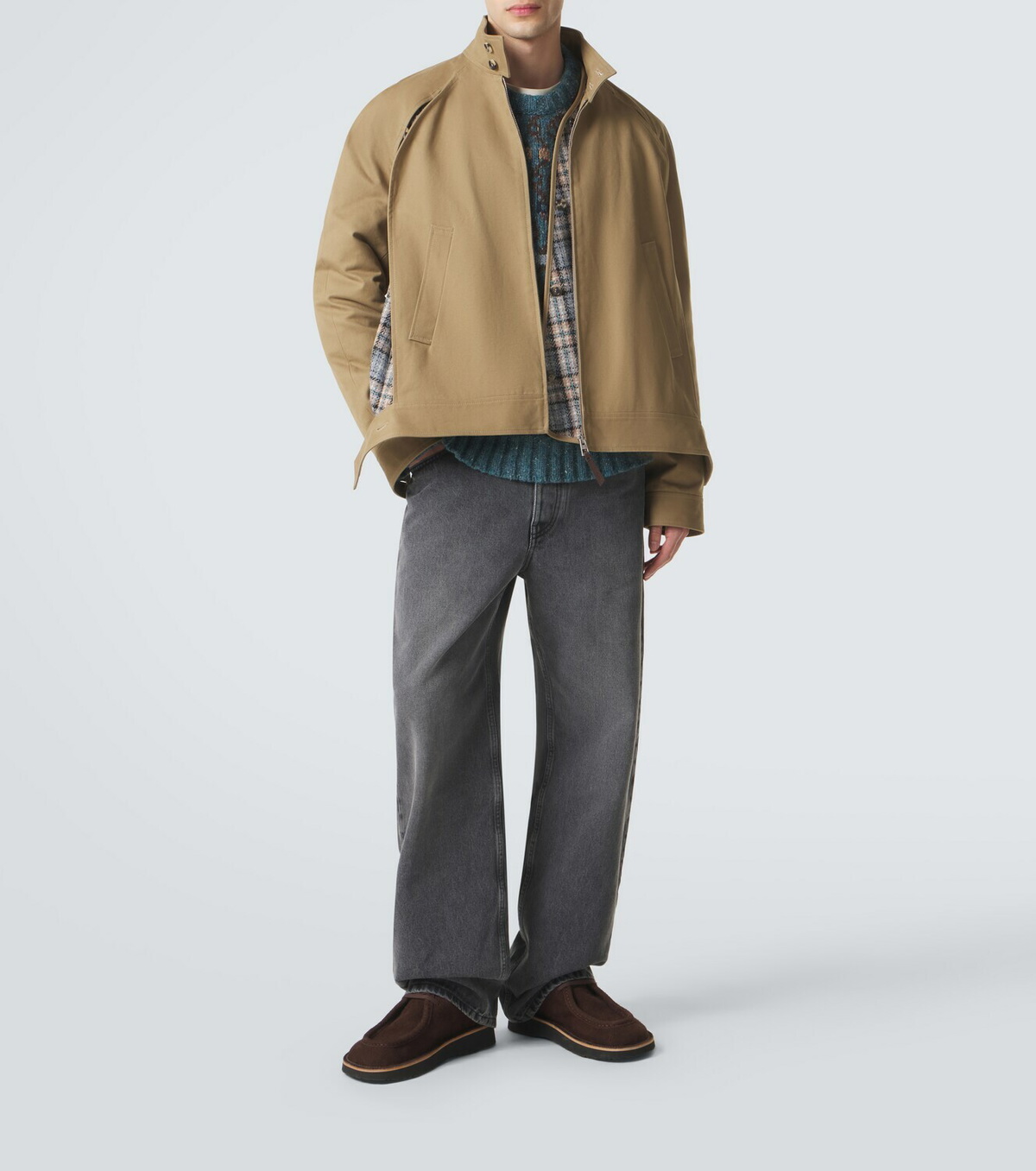 Loewe Layered cotton gabardine jacket