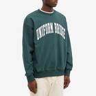 Uniform Bridge Men's Vintage Arch Logo Crew Sweat in Green