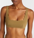 Marysia Mini Palm Springs scalloped bikini top
