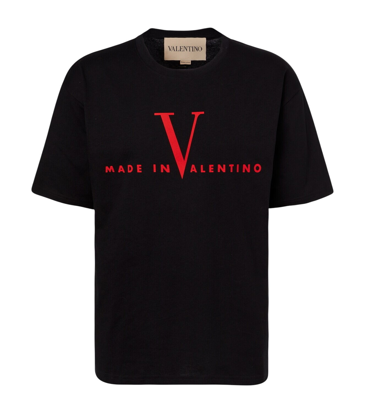 Valentino - Oversized Logo-Print Mesh T-Shirt - Black Valentino