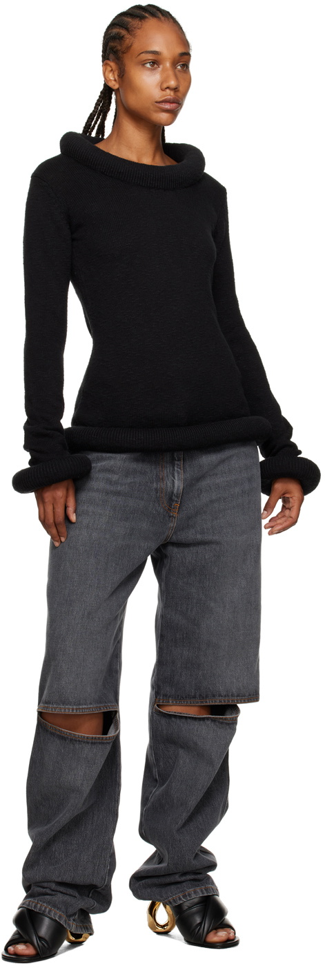JW Anderson Black Bumper Sweater JW Anderson
