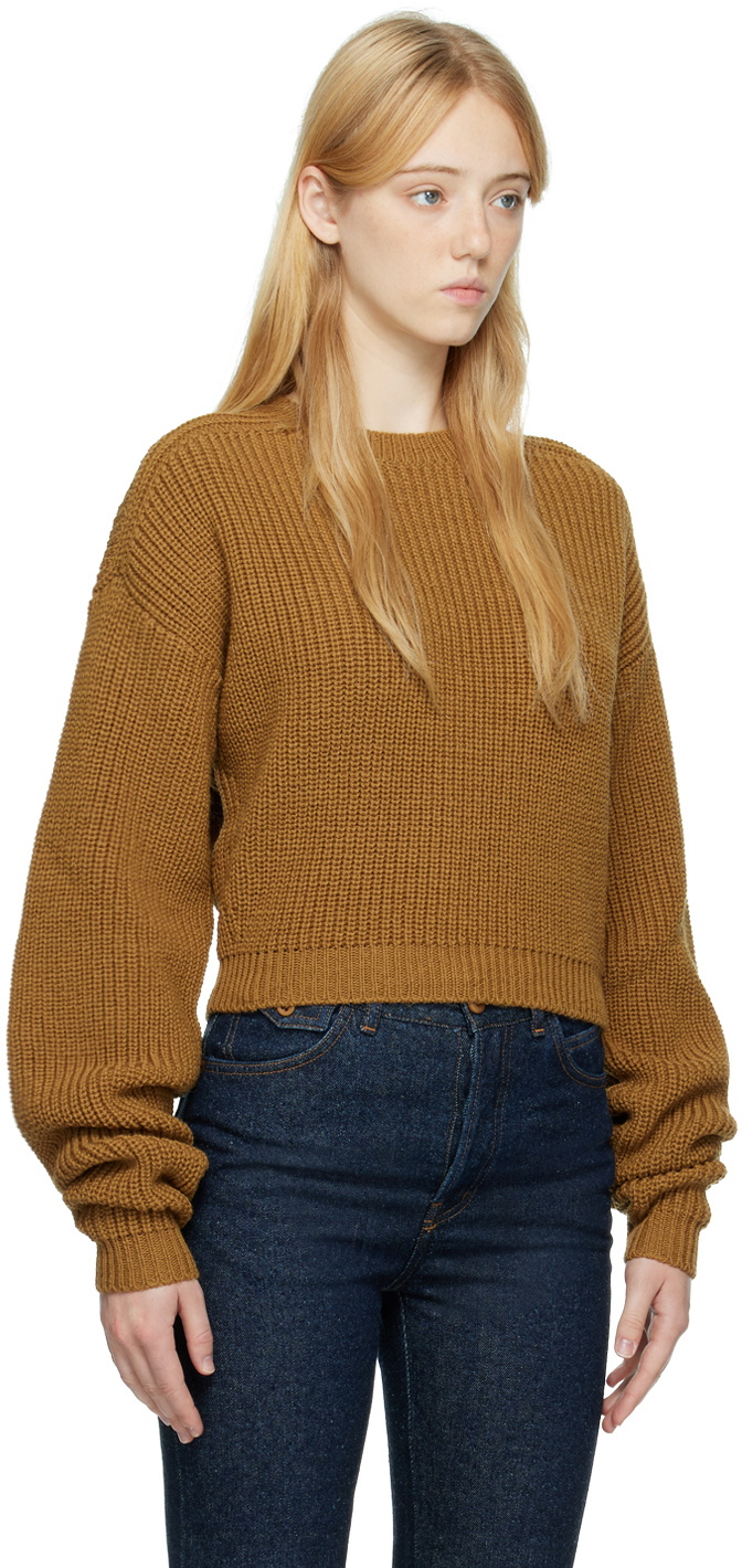 Quira SSENSE Exclusive Brown Raglan Sweater