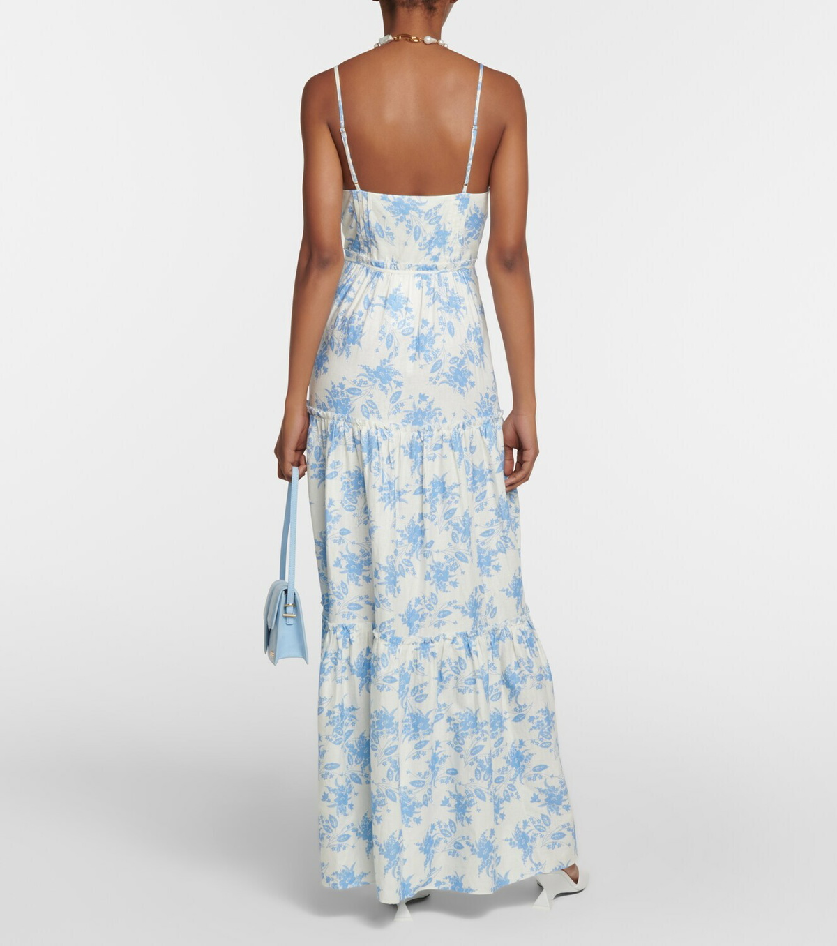 LoveShackFancy Garnita linen-blend maxi dress LoveShackFancy