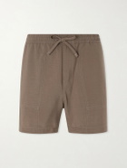 NN07 - Ryder 5971 Straight-Leg TENCEL™-Blend Drawstring Shorts - Brown