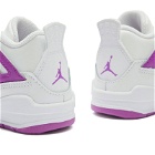 Air Jordan 4 Retro Edge TD Sneakers in White/Hyper Violet