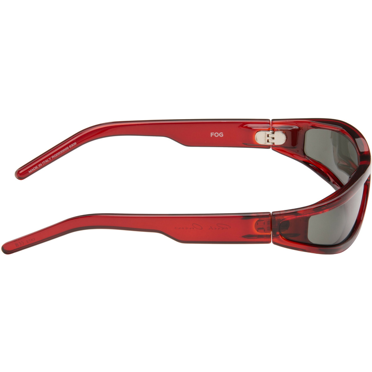 Rick Owens Burgundy Tower Fog Sunglasses