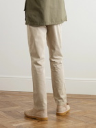 Outerknown - Nomad Slim-Fit Straight-Leg Garment-Dyed Organic Cotton Trousers - Neutrals