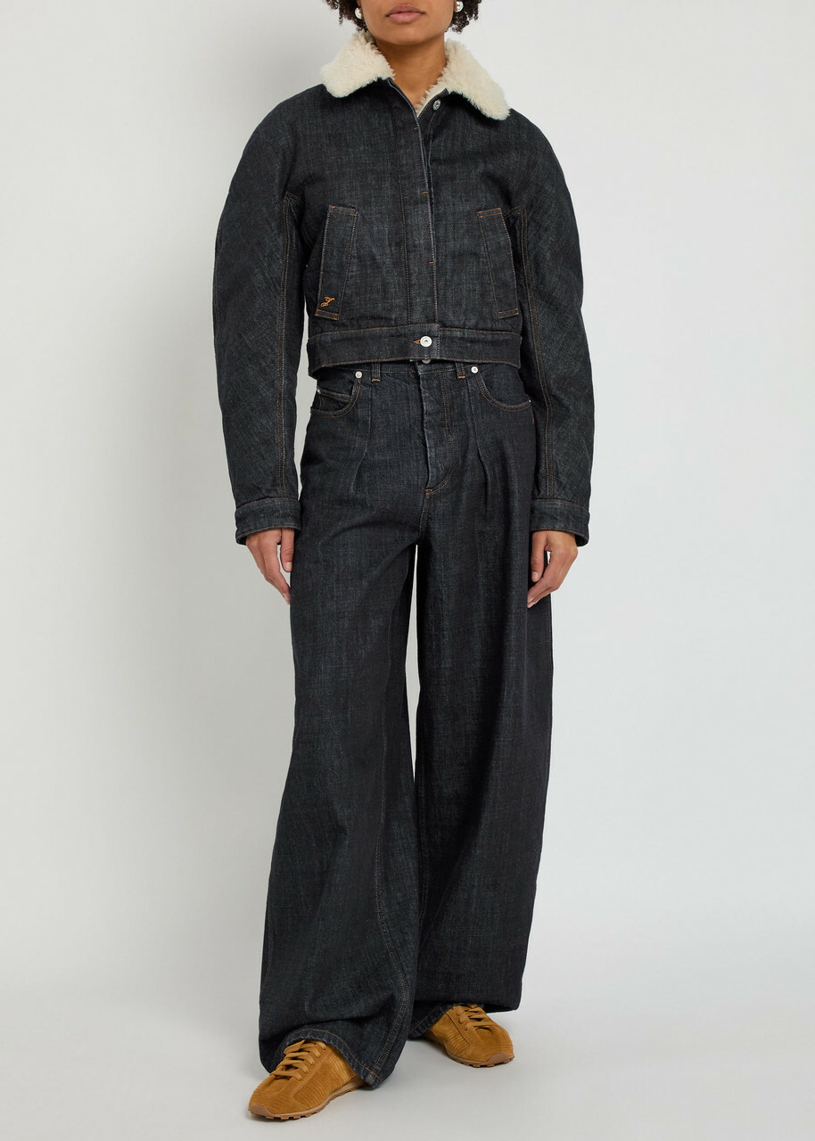 Jacquemus Le Bomber De De-nîmes Denim Jacket Navy