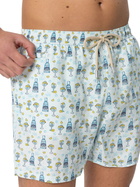 MC2 Saint Barth Man Light Fabric Swim Shorts With Gin Print | Gin Mare Special Edition
