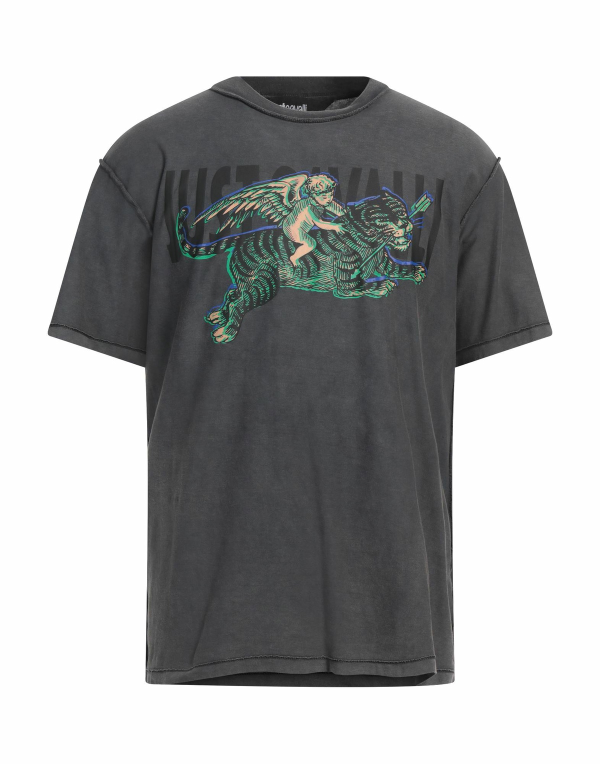 Just Cavalli Mens T-shirt in Grey